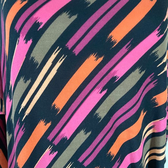 Banana Republic Career Dress Boat Neck Colorful Pullover Boho Artsy, sz Large - Picture 9 of 9